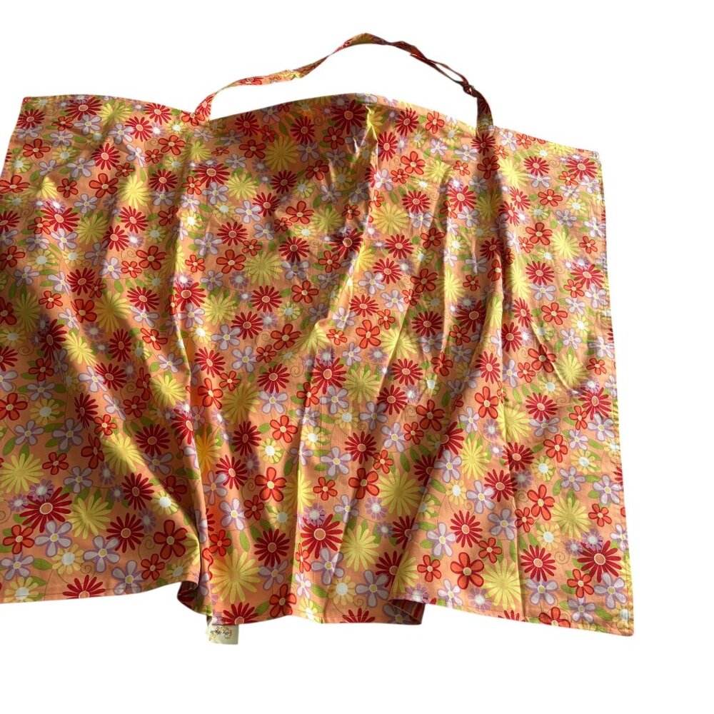 Floral Adjustable Nursing Cover With Neck Strap Reversible Hey Hey Stella Rae
